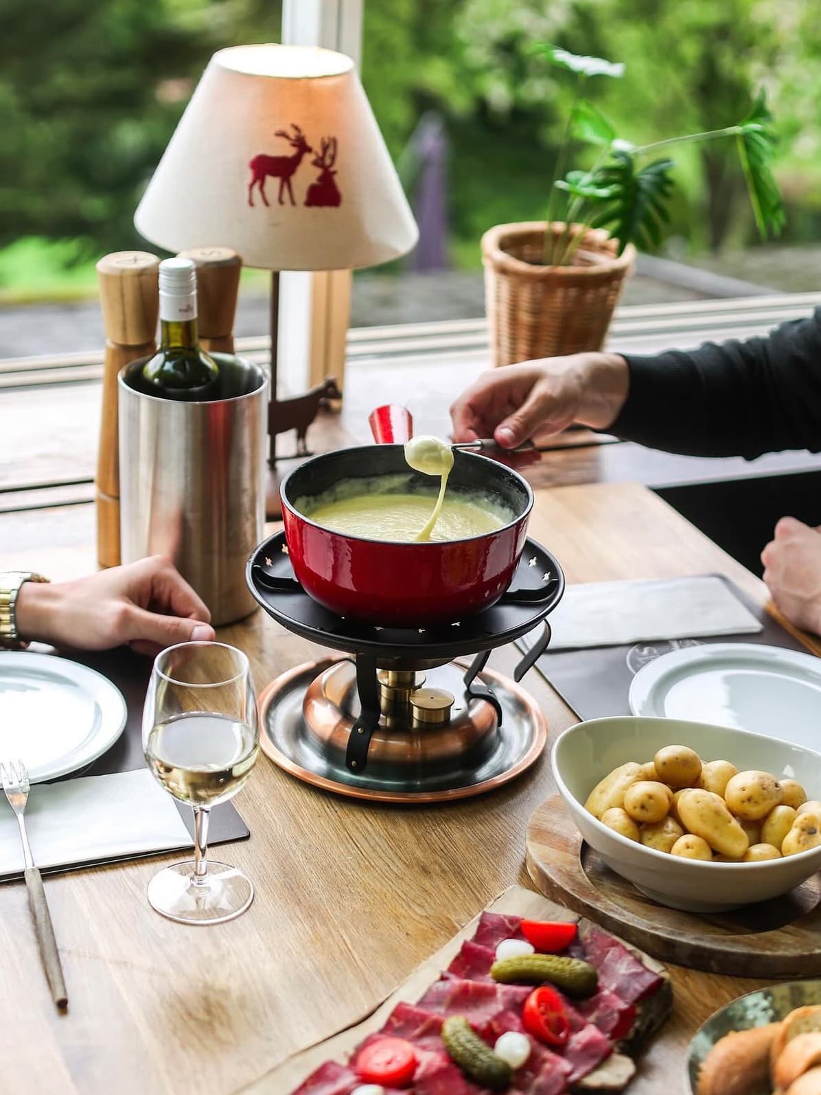Fondue moitié-moitié Fondue moitié-moitié