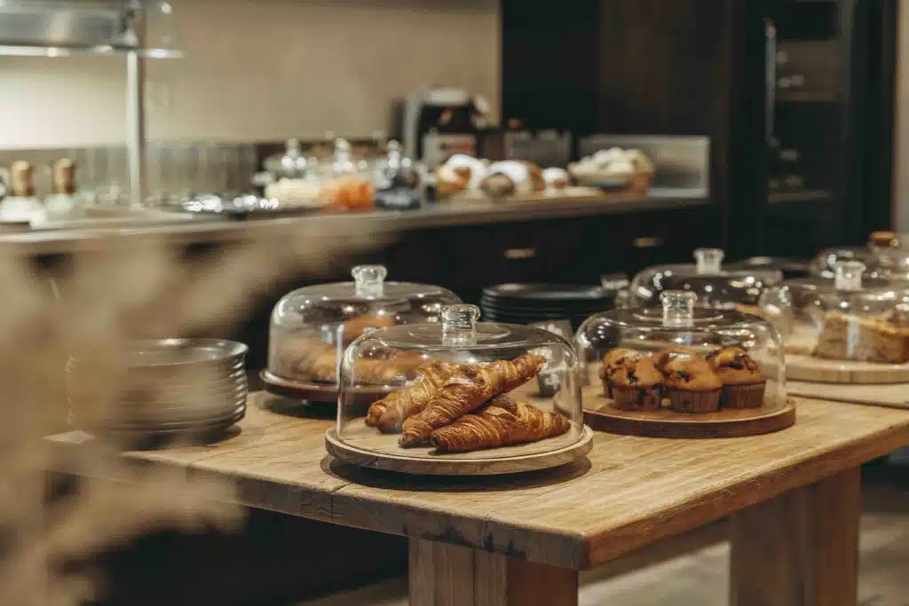 Buffet du petit-déjeuner au Saint Georges à Gruyères